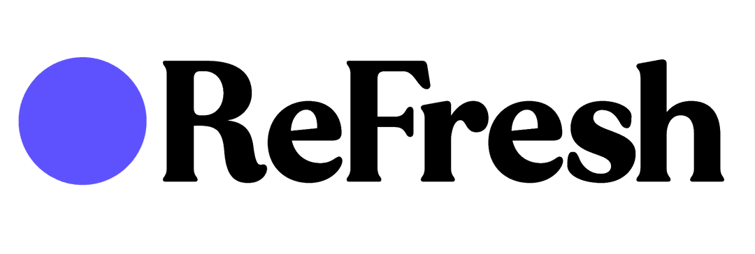 Refresh logo black