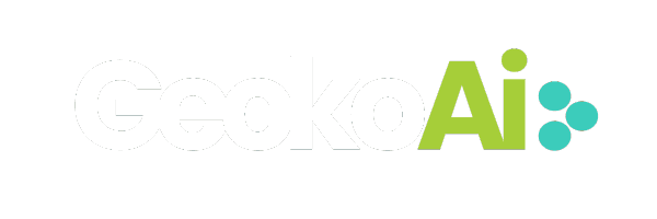 Gecko AI Logo Modern Minimalist Design Reversed