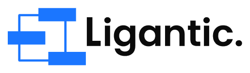 Ligantic Logo Blue Black Horizontal Combination 16 padding 2